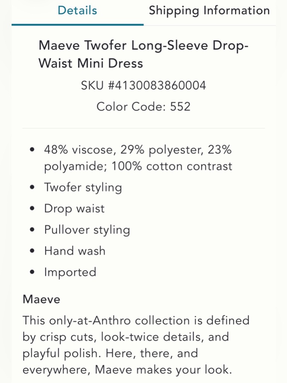 🥰Anthropologie Navy and Pink Striped Long Sleeve Dress by Mauve - Picture 4 of 8